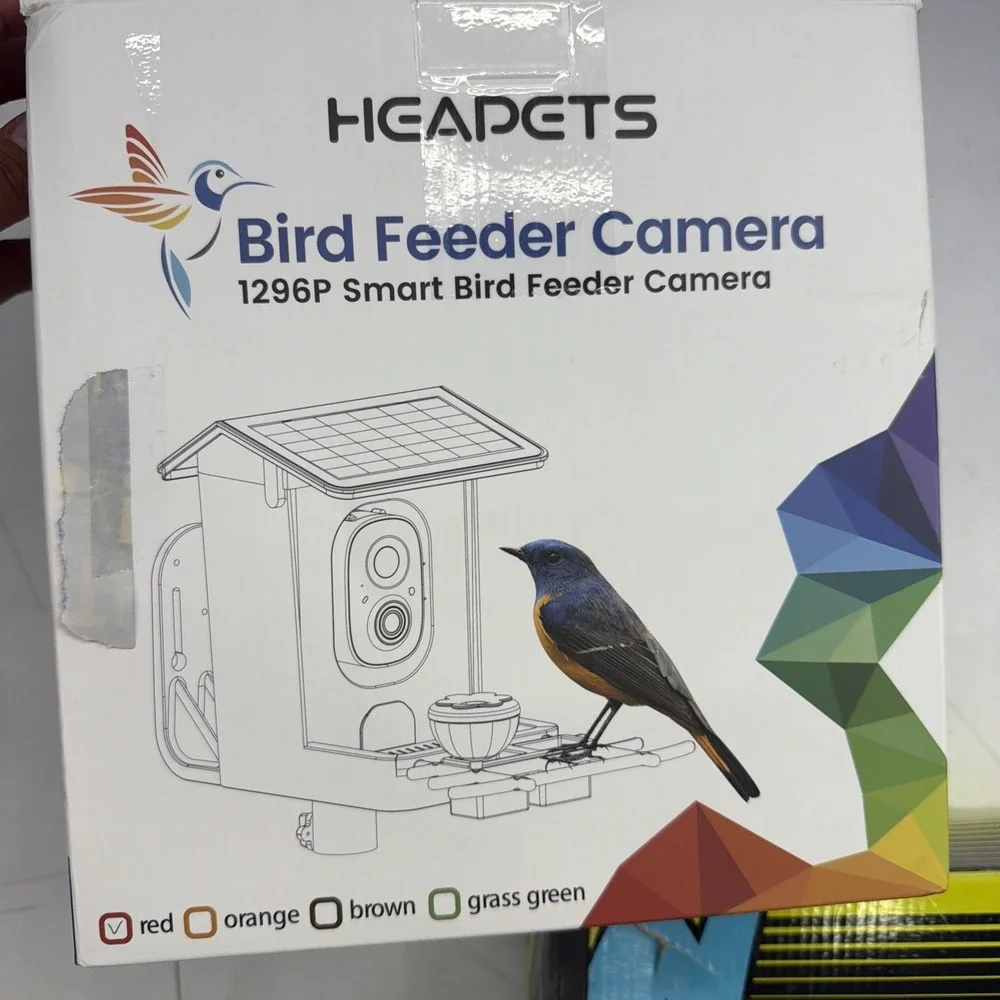 Smart Bird Feeder with Camera Solar Powered, 2K HD Video, AI Bird Species Identi